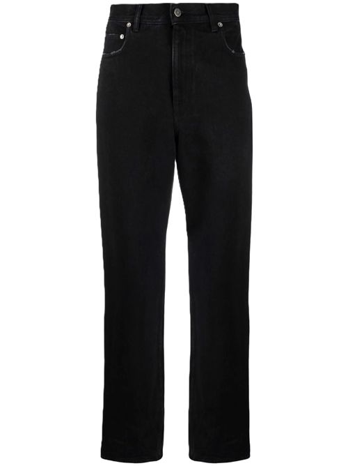 Golden Goose jeans washed Kim one dritti con applicazione Golden Goose | GWP00844P0006259010090100 BLACK